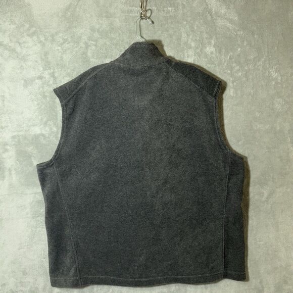 NWT Columbia Men 2XL Steens Mountain Vest Full Zip Charcoal Heather Gray Fleece - Picture 3 of 10